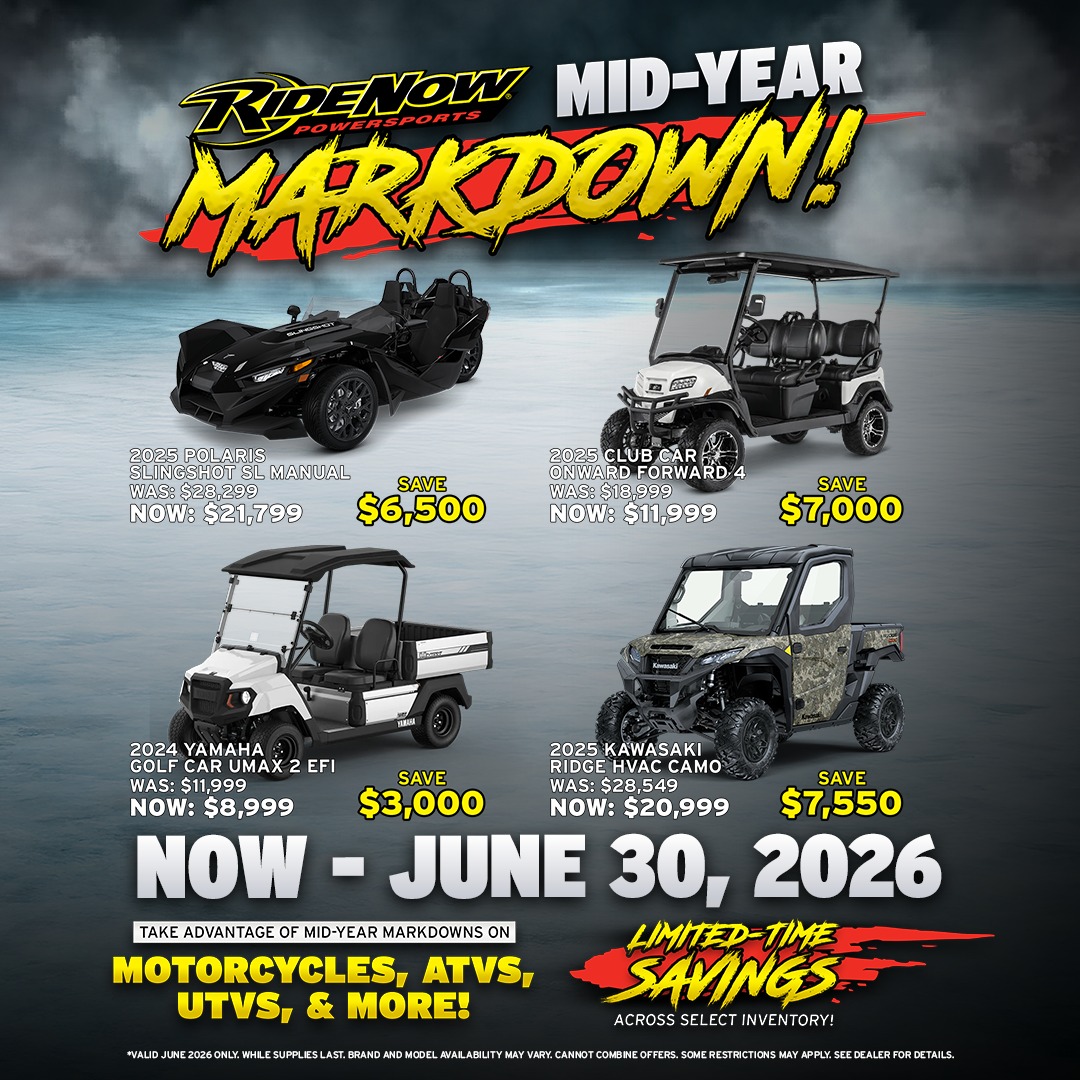 専用2 Gear Up for Summer Savings with RideNow's Mid-Year Markdown Event