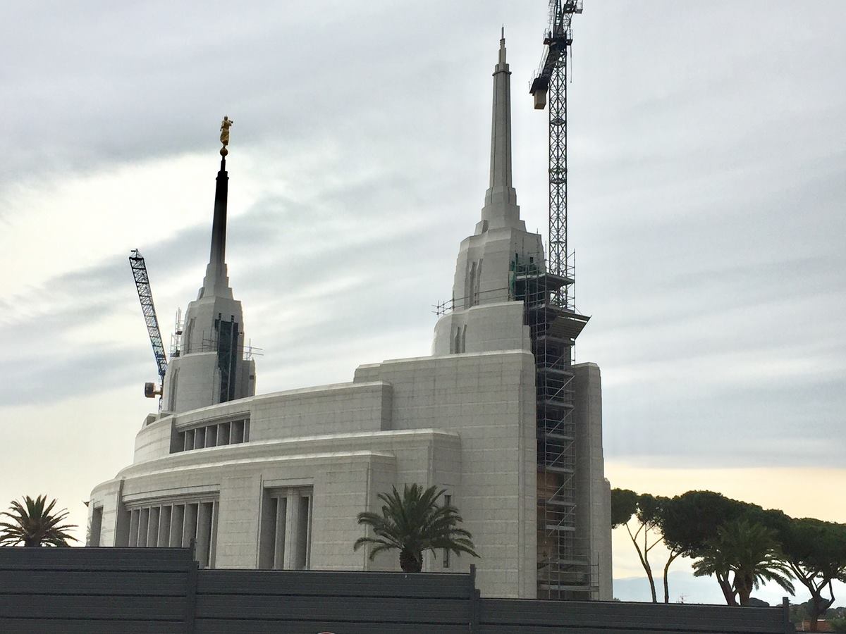 Seeing the towers of the Rome Italy Temple without scaffolding has been ...