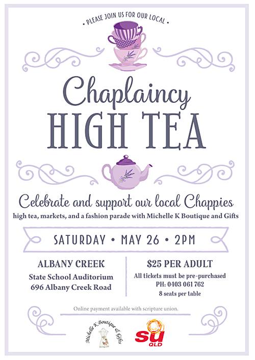 Albany Hills State School - **Chaplaincy High Tea Fundraiser** It's a ...