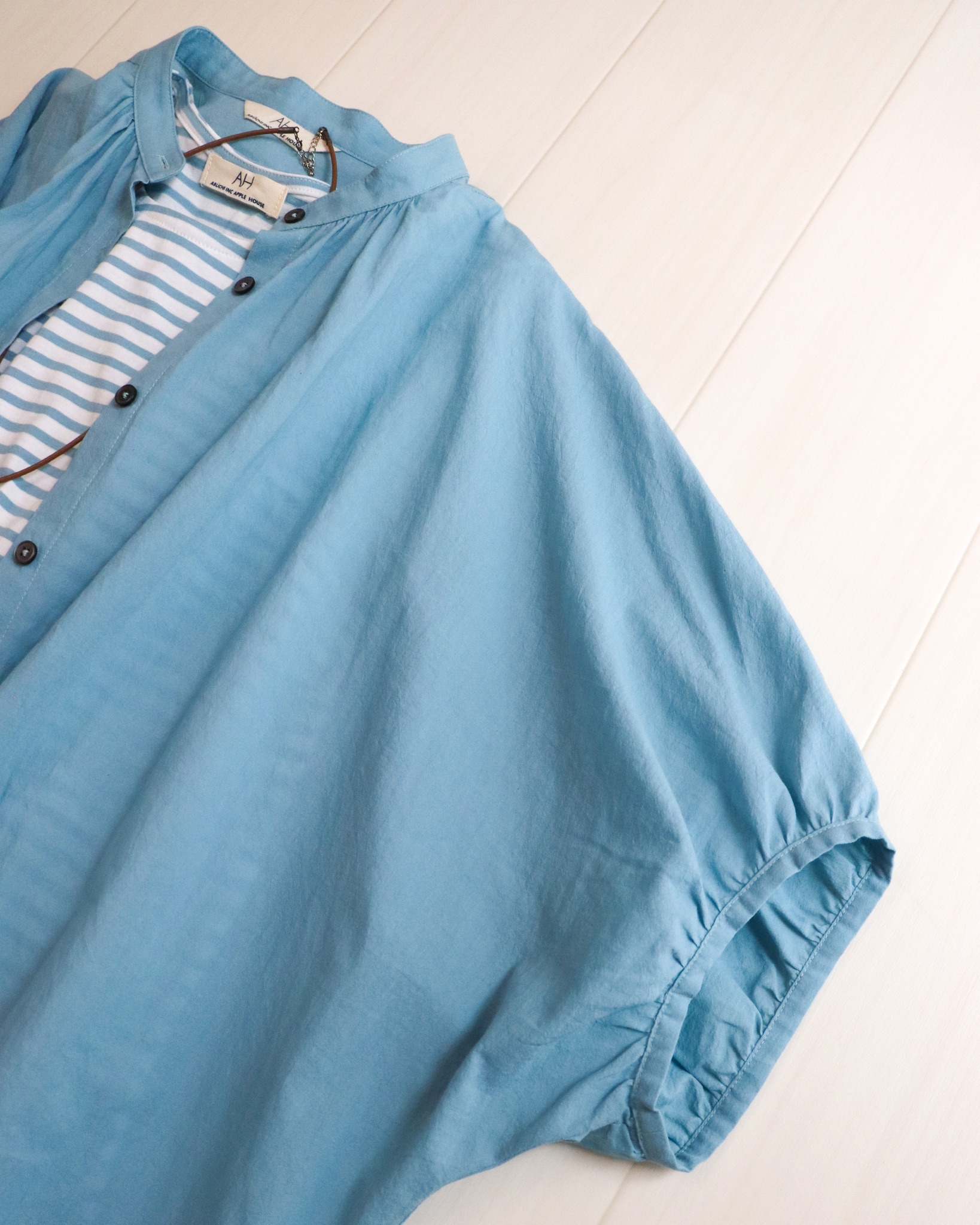 New Arrival ギャザーたっぷりの Bigサイズシャツ タンクトップや T 