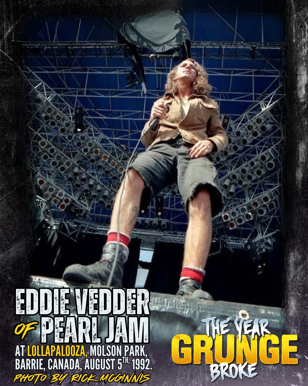 ON THIS DAY, August 5th, 1992, PEARL JAM's EDDIE VEDDER was
