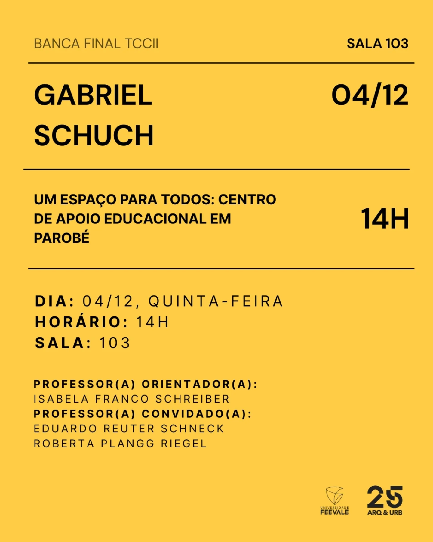 C... - Curso de Arquitetura e Urbanismo - Universidade Feevale