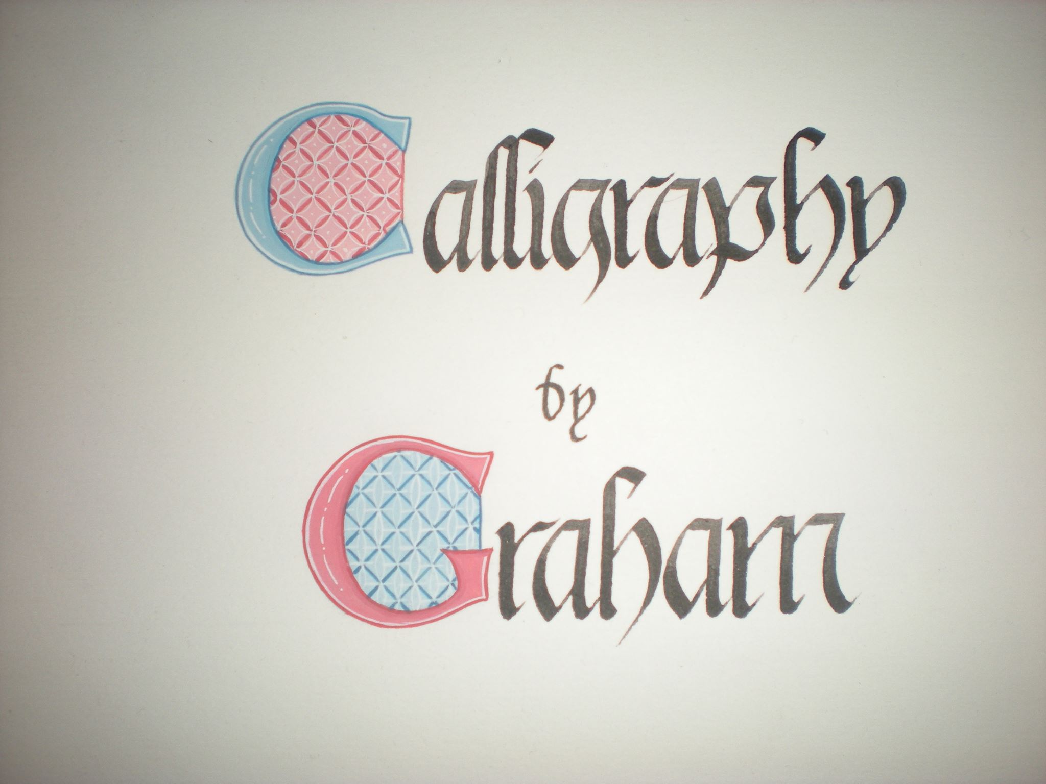 Calligraphy by Graham