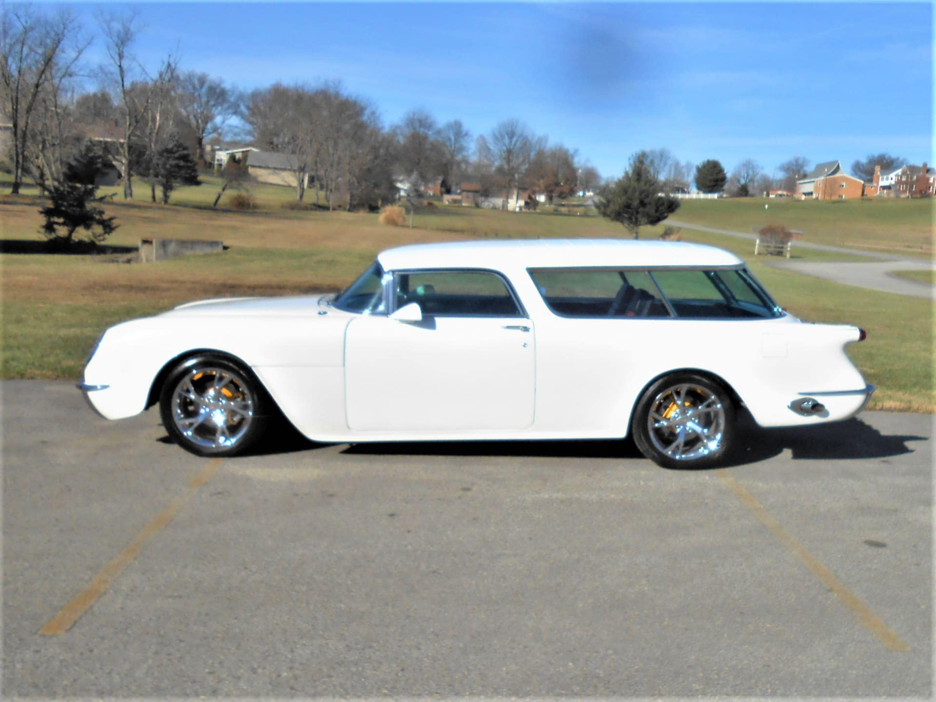 Custom 1955 Chevy Nomad with Corvette Facelift