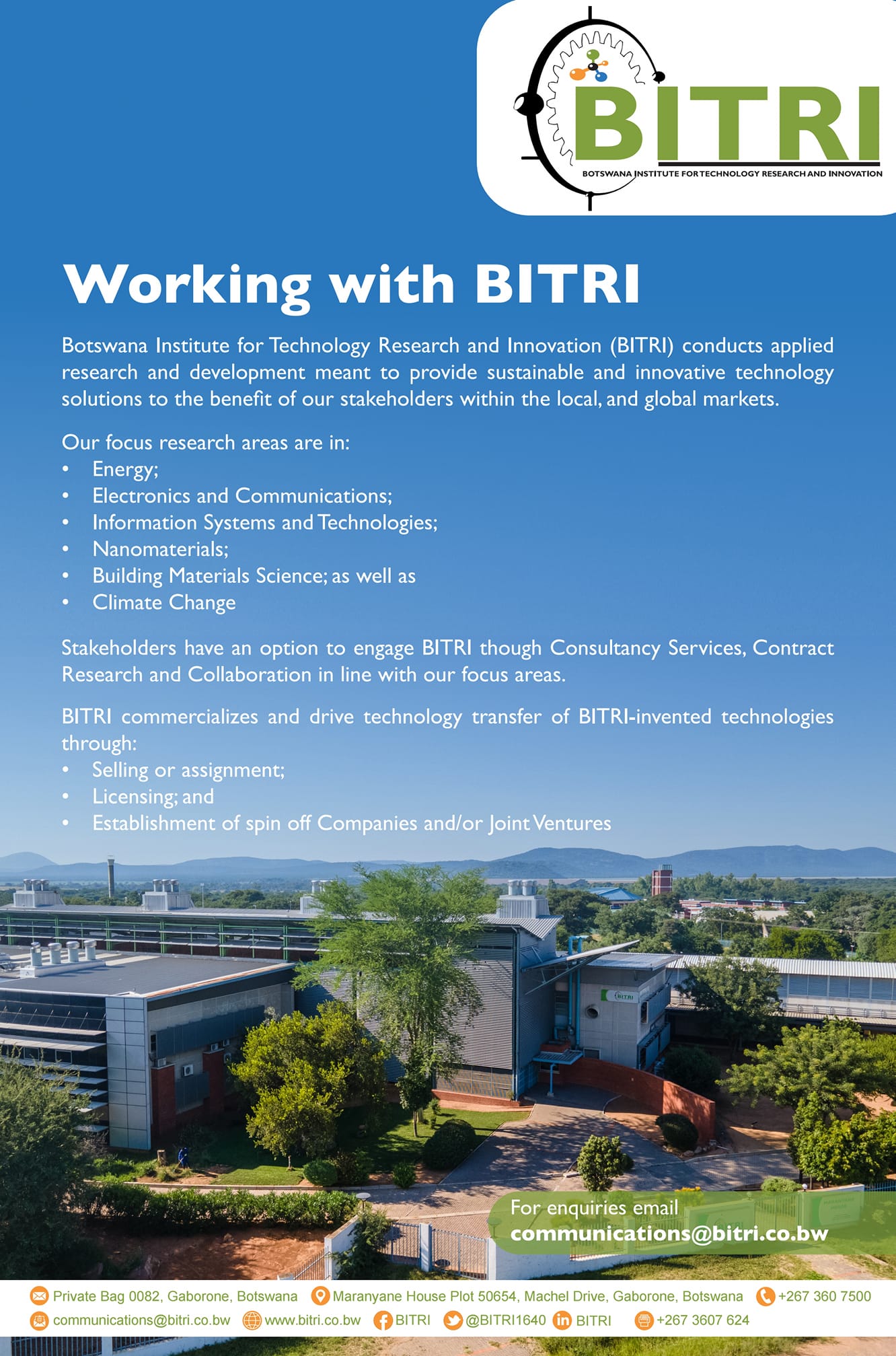 Ministry of Tertiary Education, Research, Science and Technology, Botswana