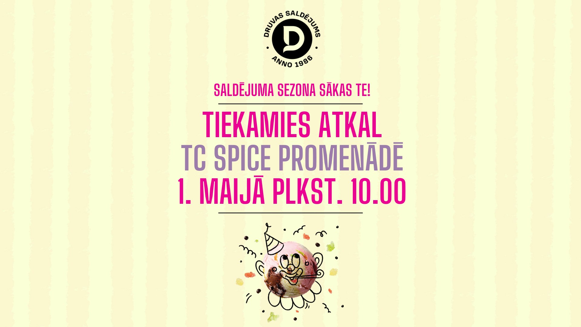 Ražotnes veikala sezonas atklāšana t/c "Spice" promenādē