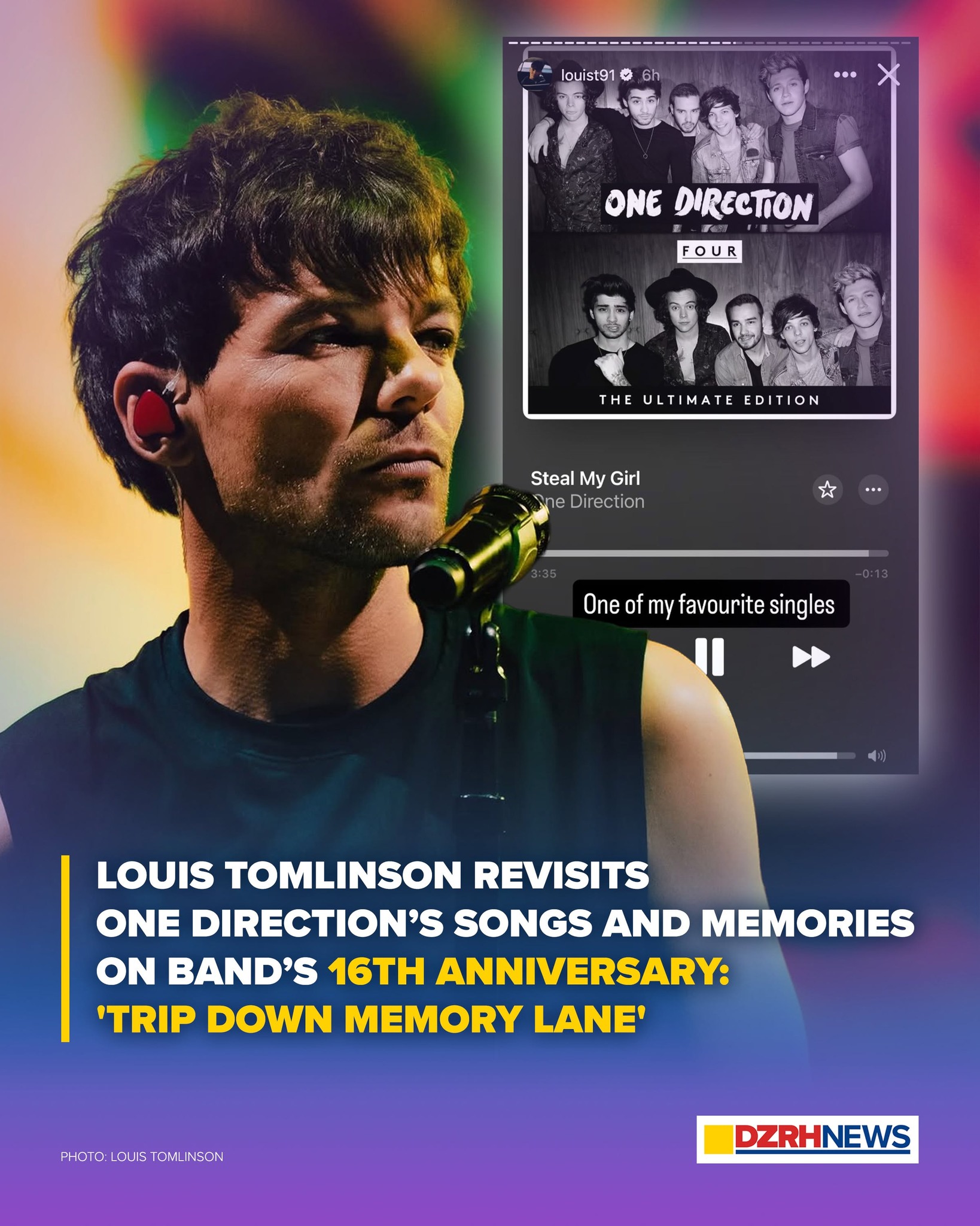 16 YEARS OF 1D! 🥹🎉 Louis Tomlinson took a 
