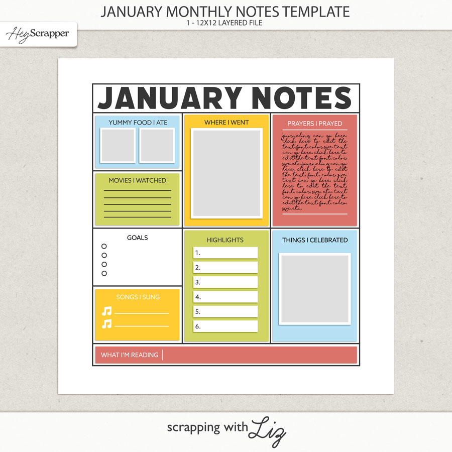 🎉 This week’s new templates—NEW Tell... - ScrappingwithLiz | Facebook