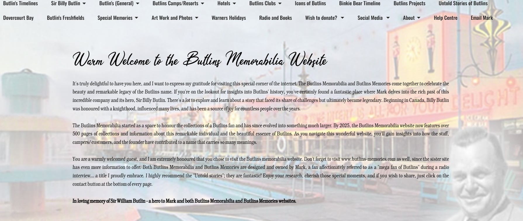 Butlins Memories with butlinsmemorabilia.co.uk
