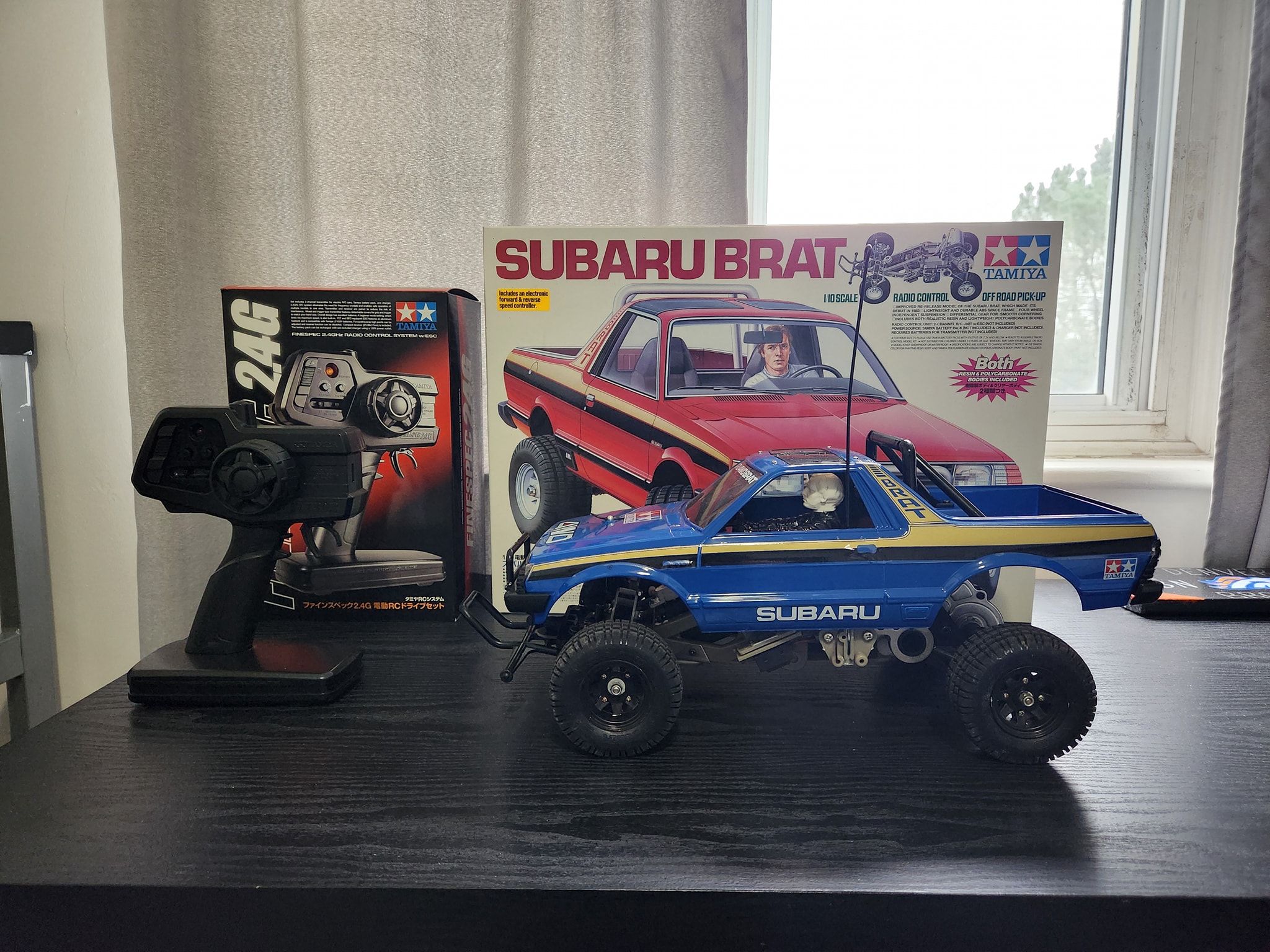 Subaru Brat off-road vehicle in Tamiya collection