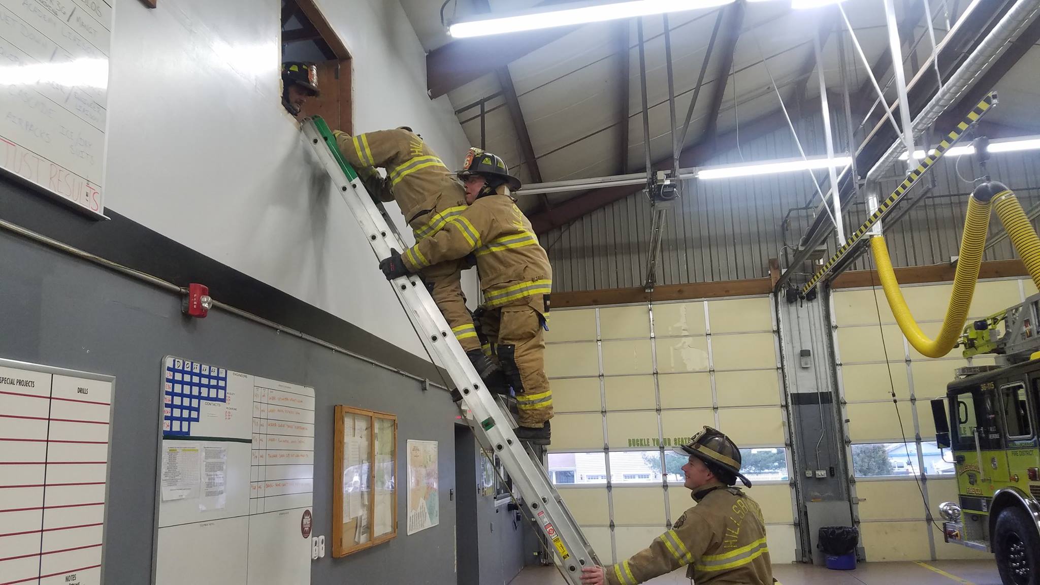 On Wednesday April 19th at 1800, Flagtown Fire conducted a Vent, Enter ...