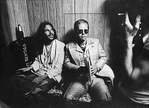 Classic - Neil Young and Elton John backstage at the Roxy Theatre in ...