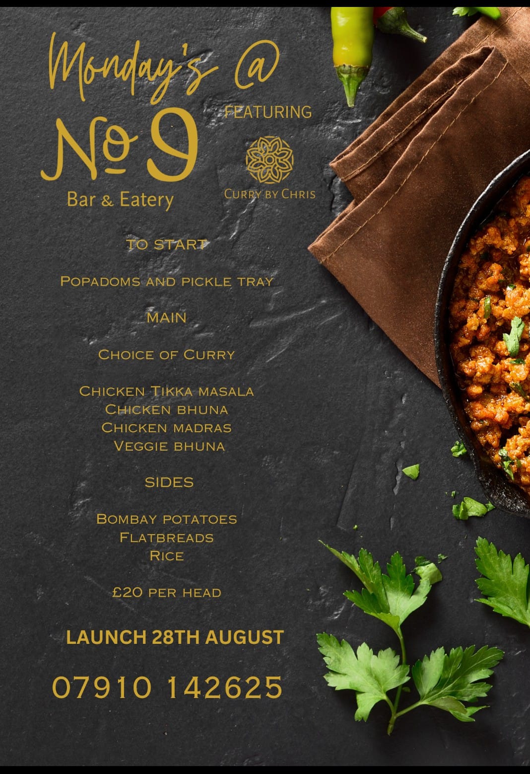 Curry Night Dine In Only