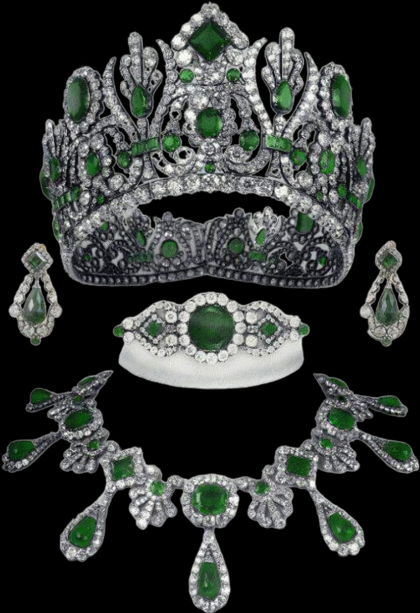 Emerald Parure of Archduchess Marie Louise of Austria, Duchess of 