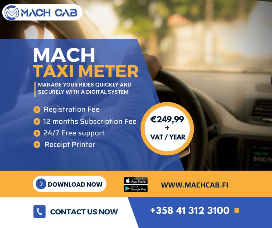 Mach - 6 years rides history as per Traficom rules. . . . Mach Cab a ...