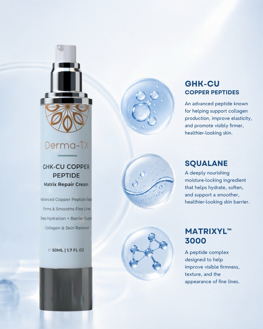 ghk cu peptide cream for loose skin Derma-TX GHK-CU Copper Matrix Repair hydration and collagen support bpc 157 pre mixed Size:1000 mcg/ml - 30 ml (Pack of 4) Looking for a higher GHK-Cu serum