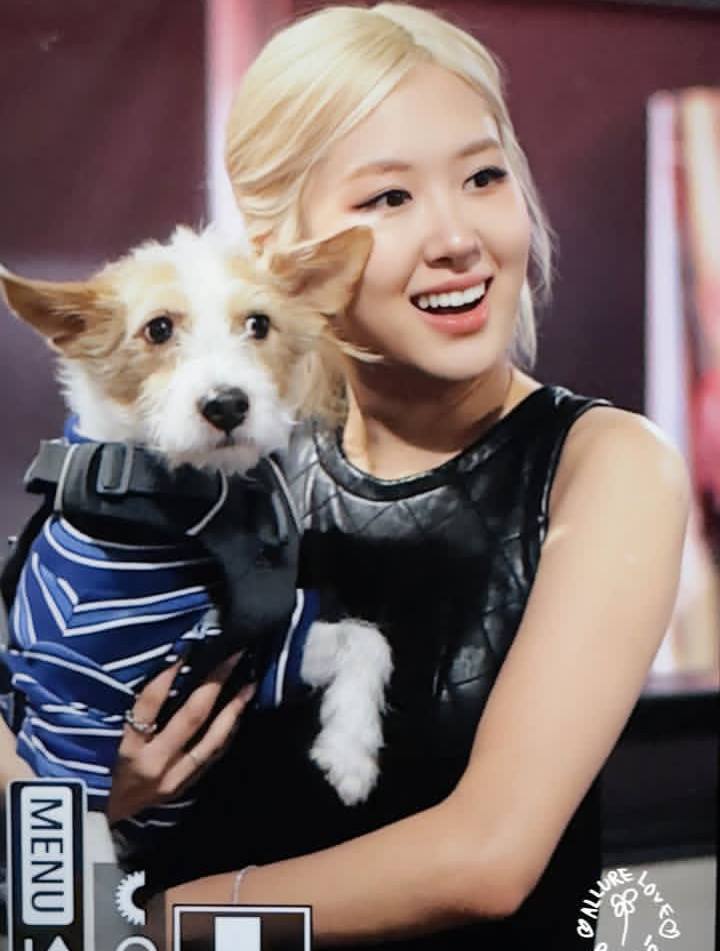 Rosé and Hank ❤️ #ROSÉ #roséblackpink