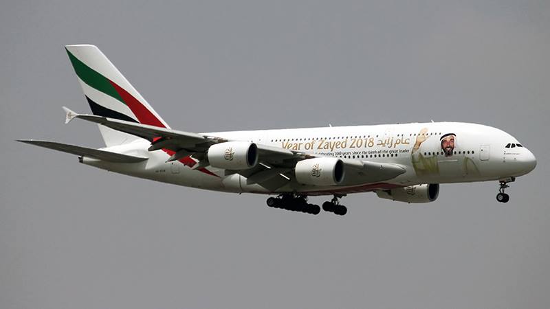 Throwback, here's the Emirates Airbus A380 wearing the Year of