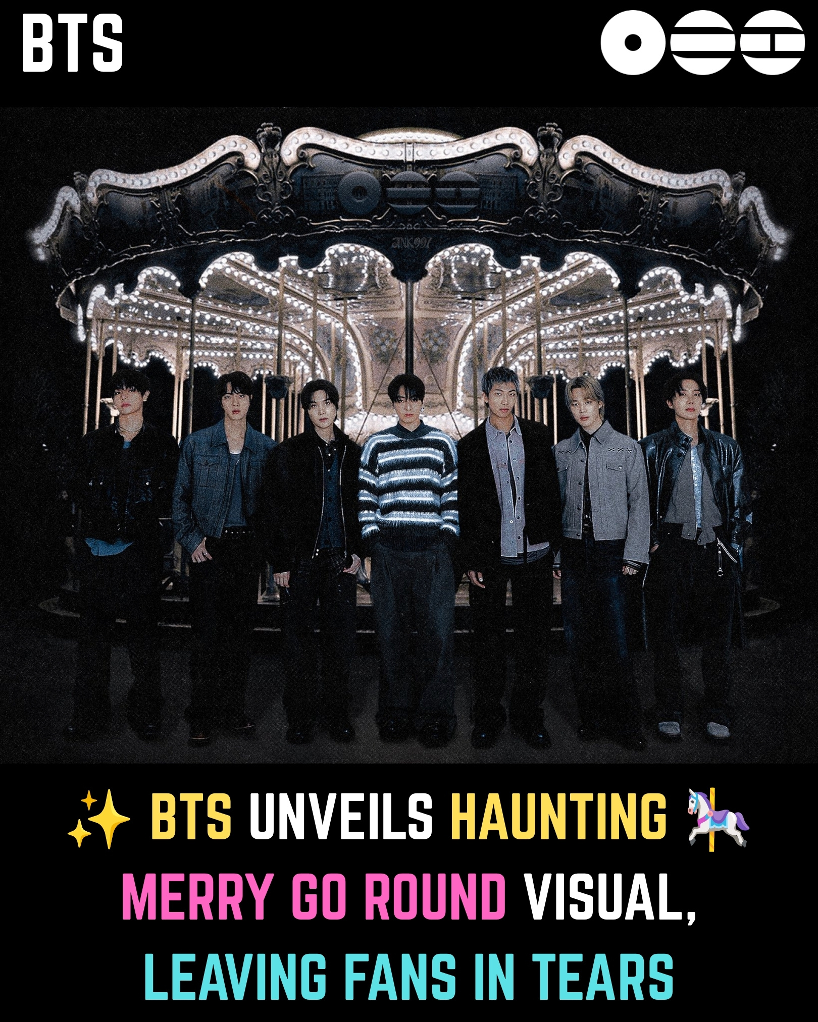 BTS フィルムフォト'Merry Go Round'ver. 🎠 BTS Unveils Haunting Merry Go Round Visual, Leaving Fans in