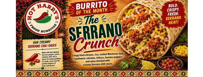 洋書 Hot Brritos Hot Harry's Fresh Burritos