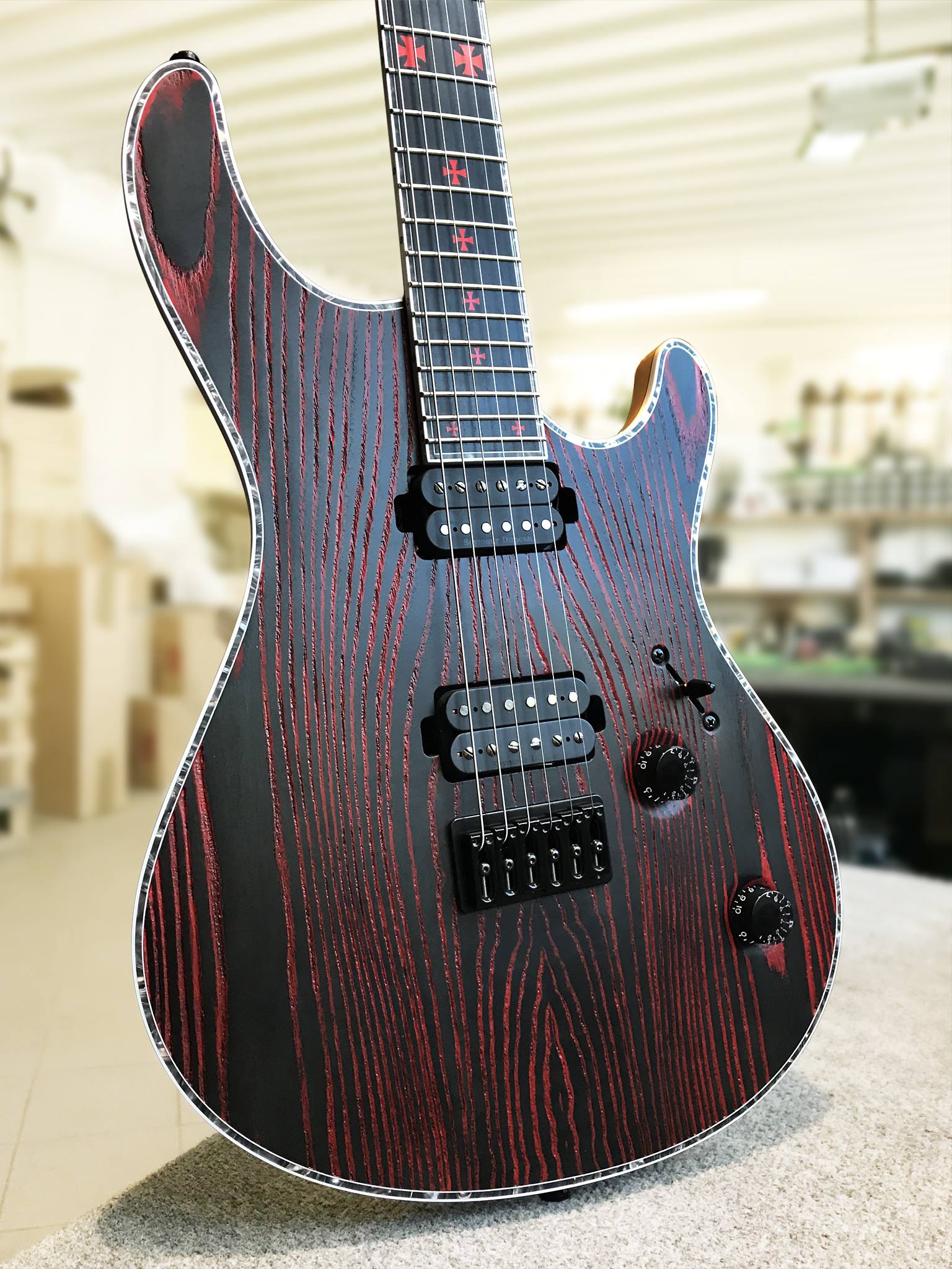 Mayones Regius Gothic 7 equipped with Seymour Duncan AHB-1