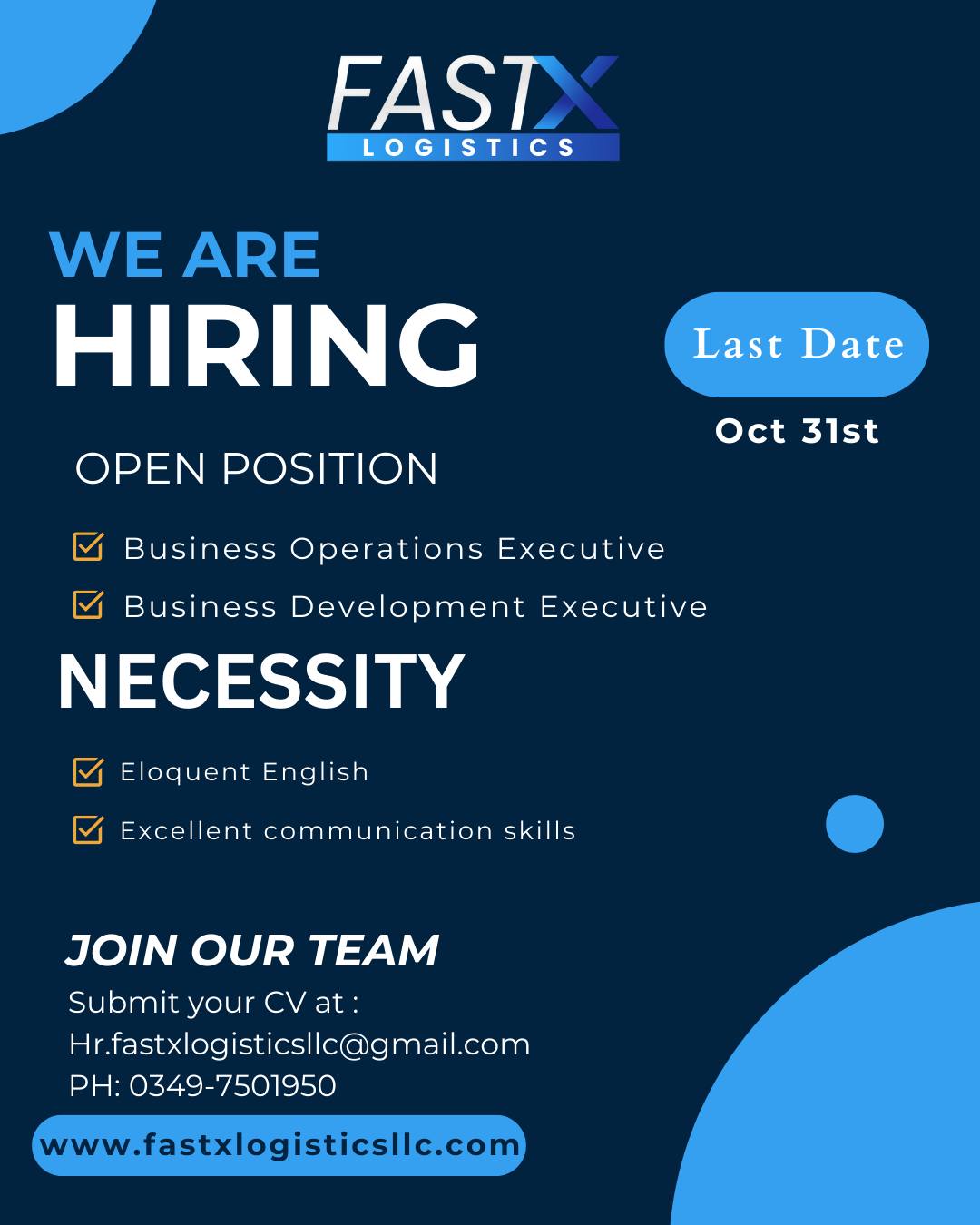 FastX Logistics LLC | Jhang Sadar