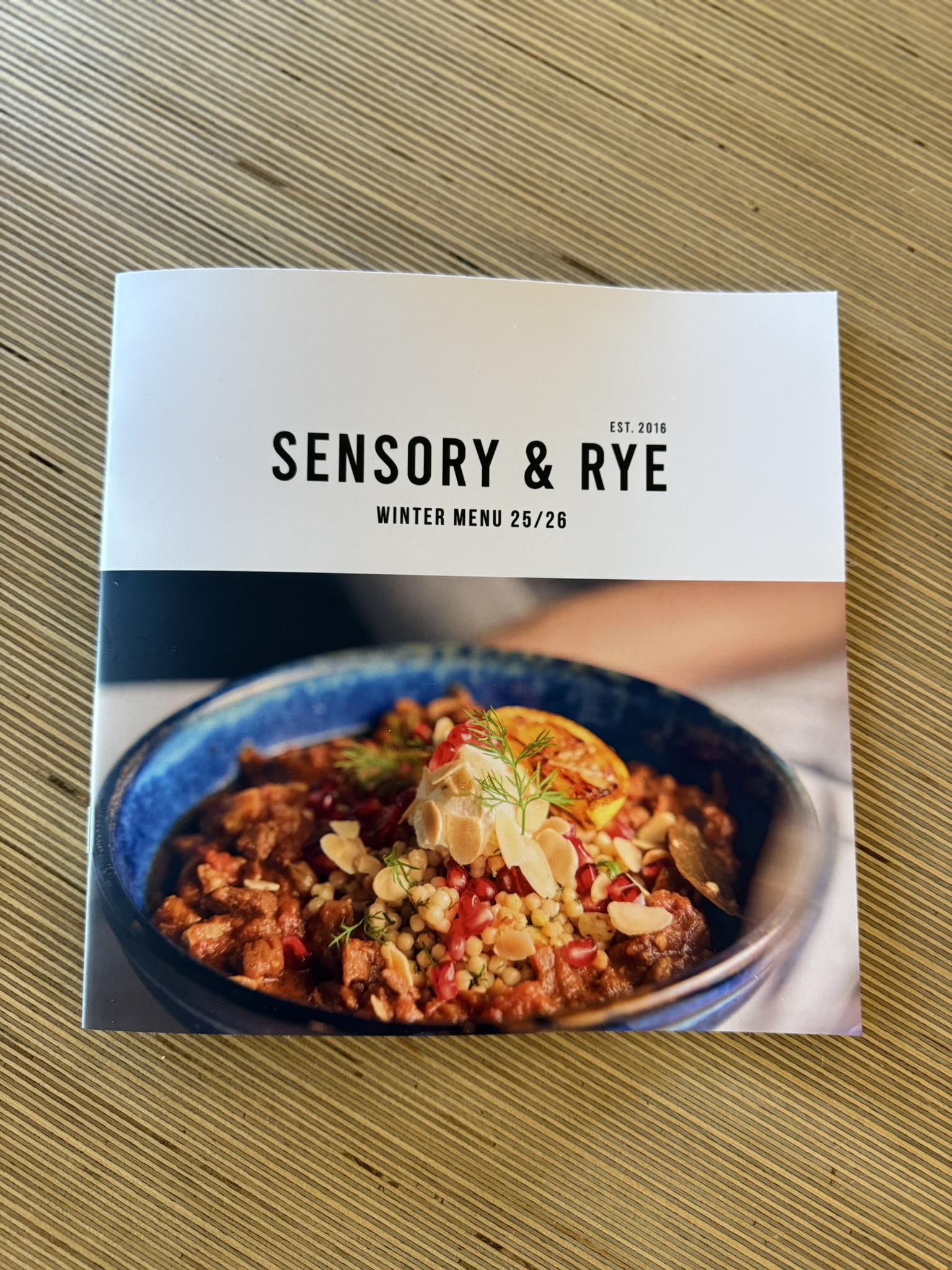Sensory & Rye - OUR NEW WINTER MENU IS NOW LIVE! The... | Facebook