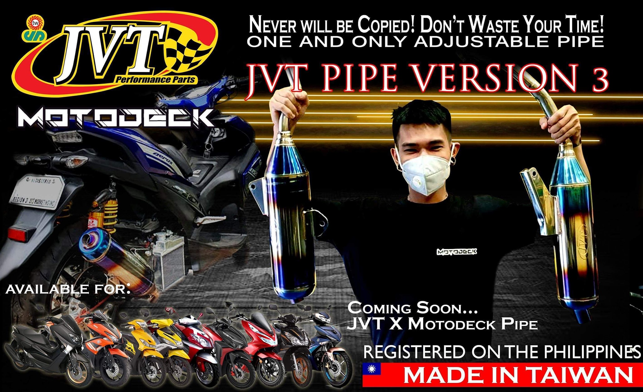 MotoDeck - Mga Truepa! JVT x Motodeck Power Pipe 🤩 Coming... | Facebook