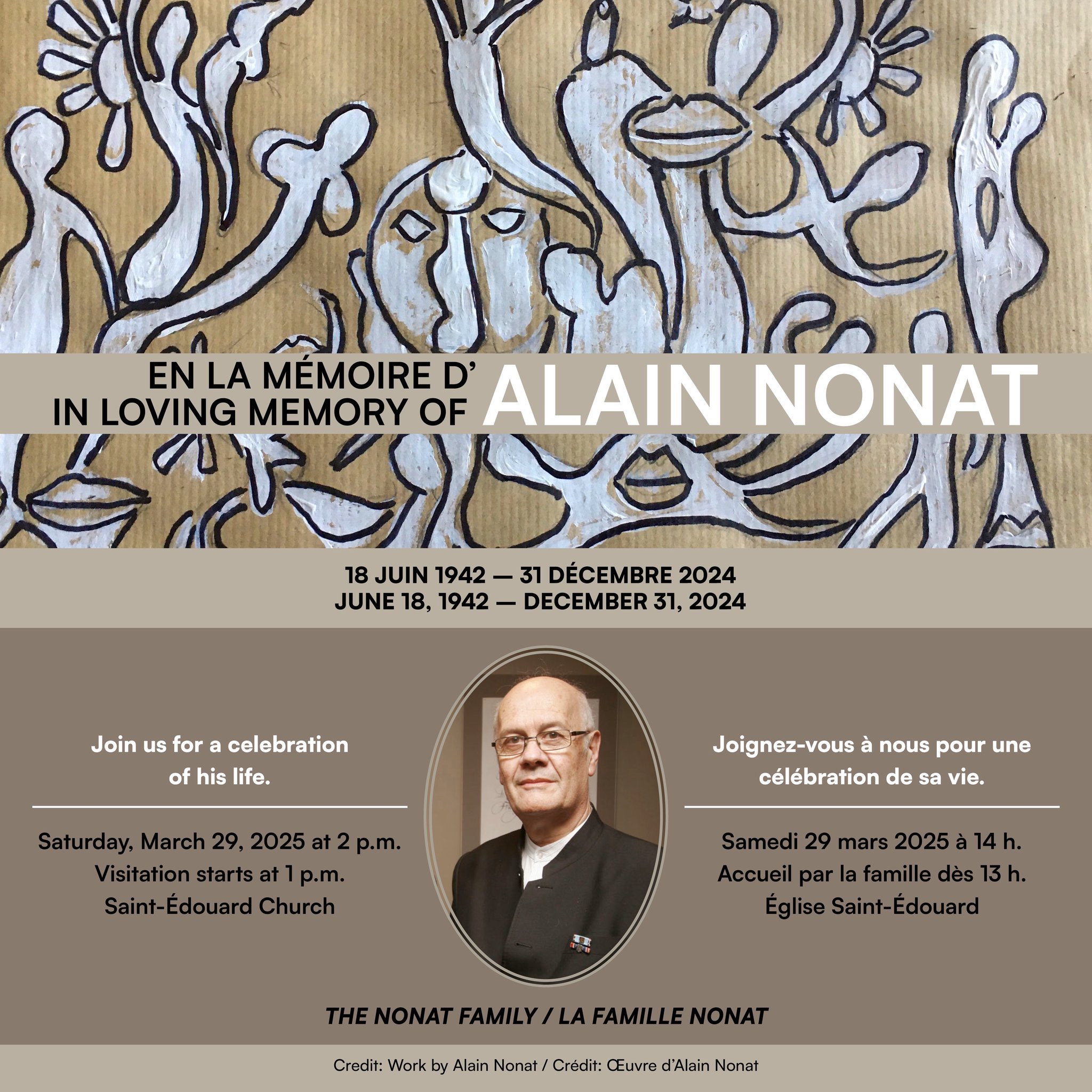 Funérailles hommage / Tribute Funeral - Alain Nonat (1942-2024)