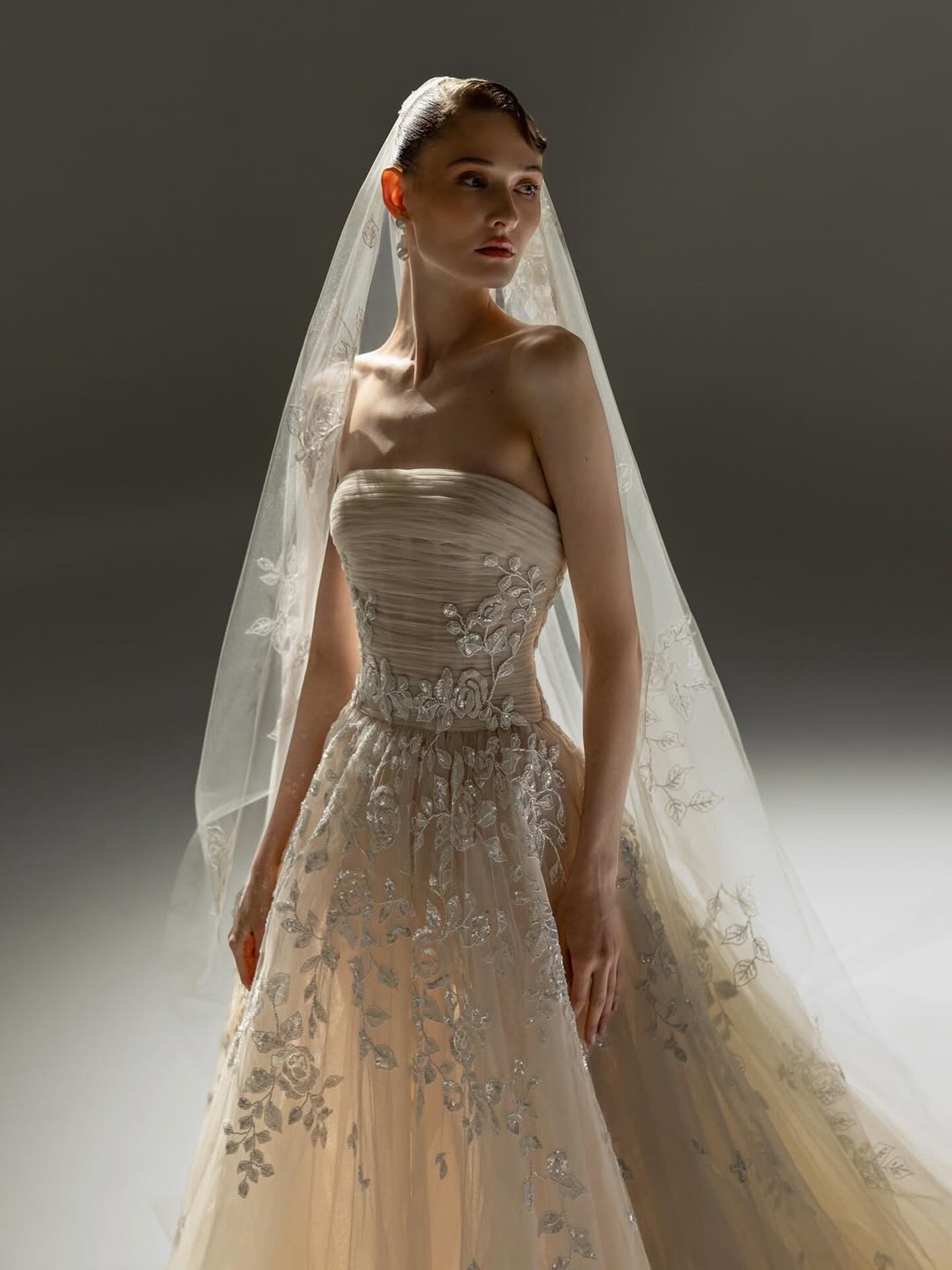 ivory wedding dress on dark skin Not quite ivory, not entirely blush—this is where color becomes emotion. In this GEORGES HOBEIKA BRIDAL creation, the gown leans into a softened champagne tone, warmed just enough to echo rather MENS DRESS SOCKS