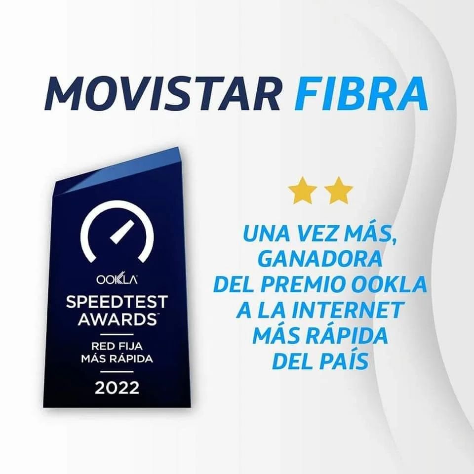 Internet - ¡Movistar Fibra una vez más fue premiada como la Internet ...