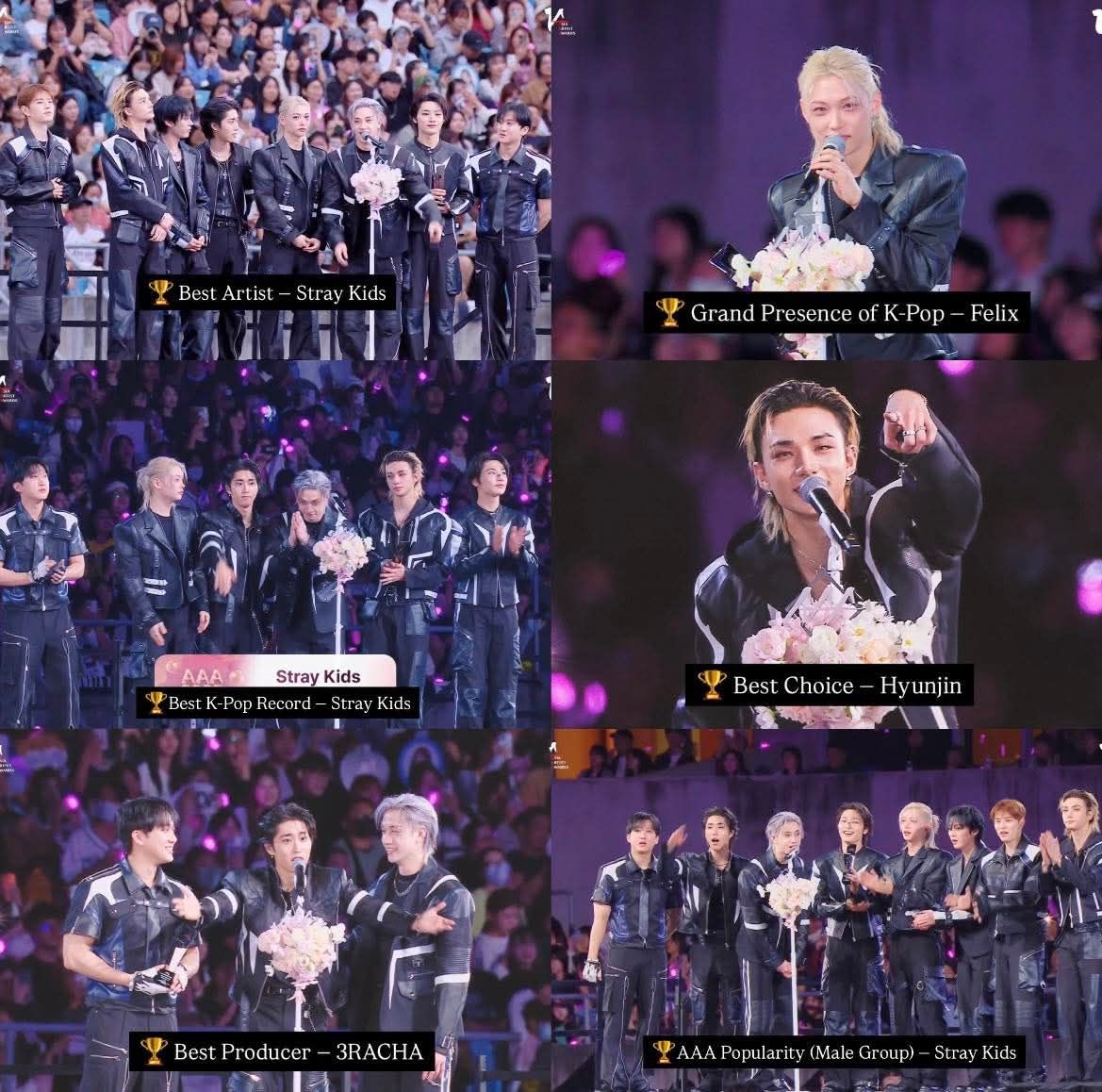 Stray Kids wins 6 awards at 2025 Asia Artist Awards