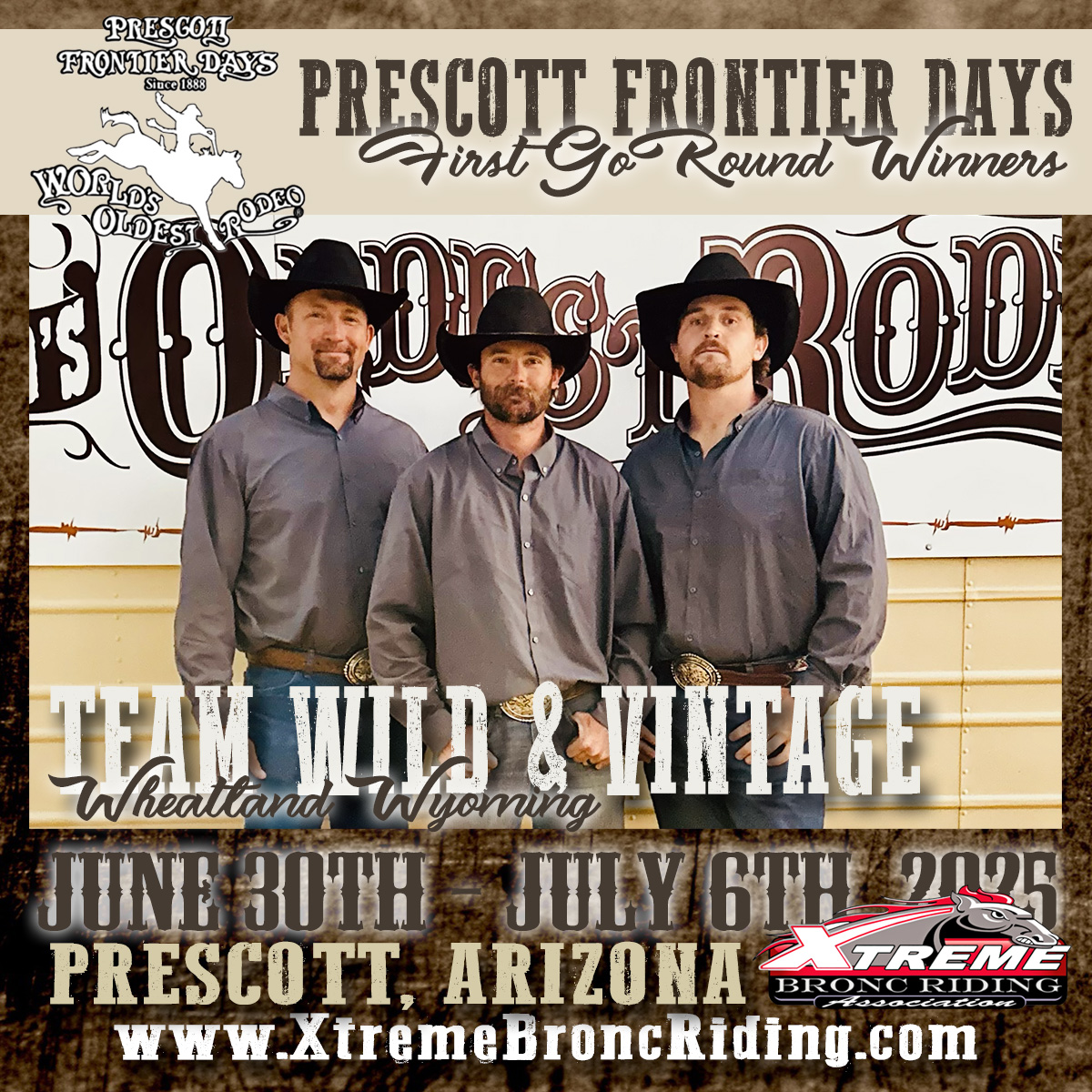 Xtreme - 2025 PRESCOTT FRONTIER DAYS RODEO - 1st GO-ROUND WINNERS ...