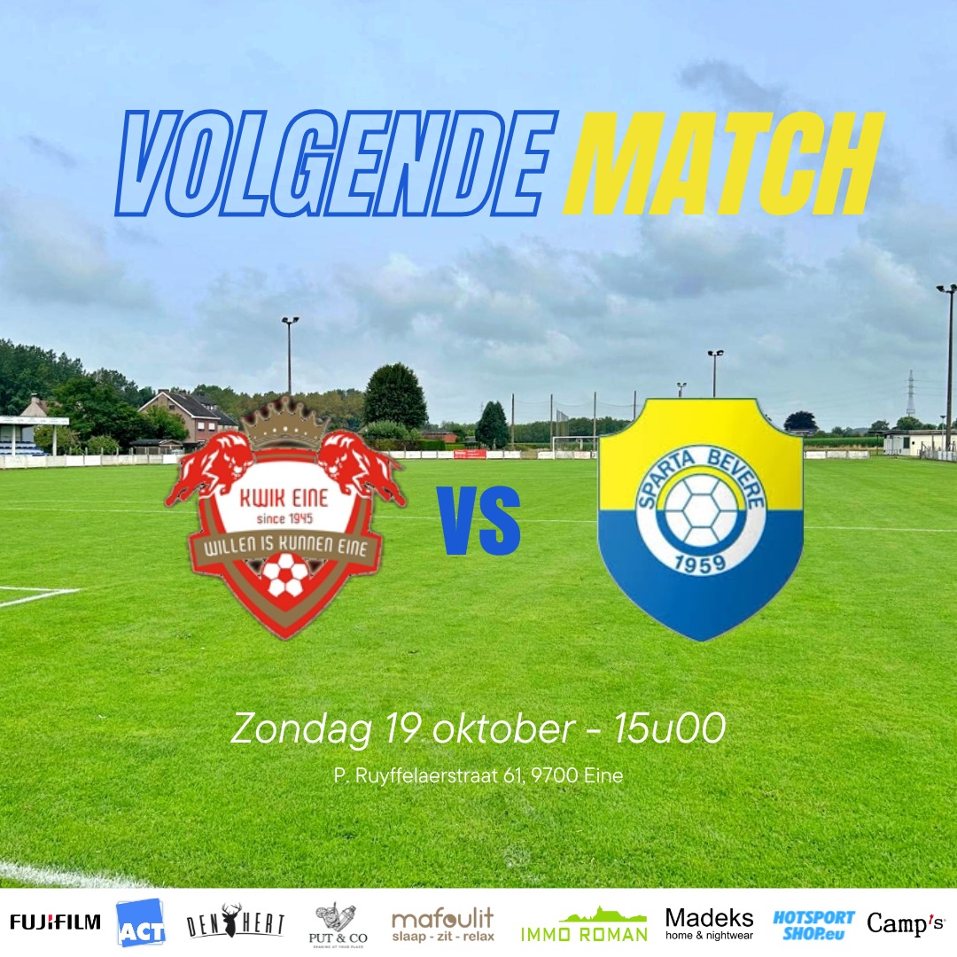 VC - DERBYTIME！🟡🔵 We maken ons op voor een burenduel tegen Kwik Eine ...