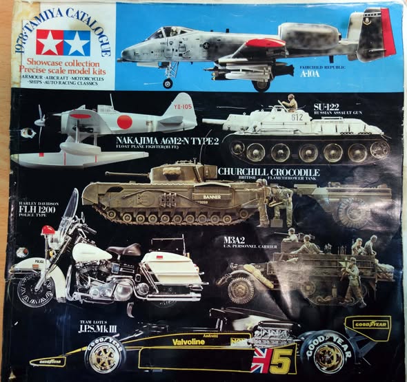 Tamiya catalog collection from 1972 to 2019