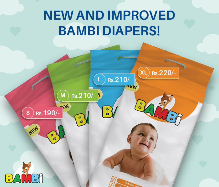 Introducing the all new and... Bambi Diapers Sri Lanka