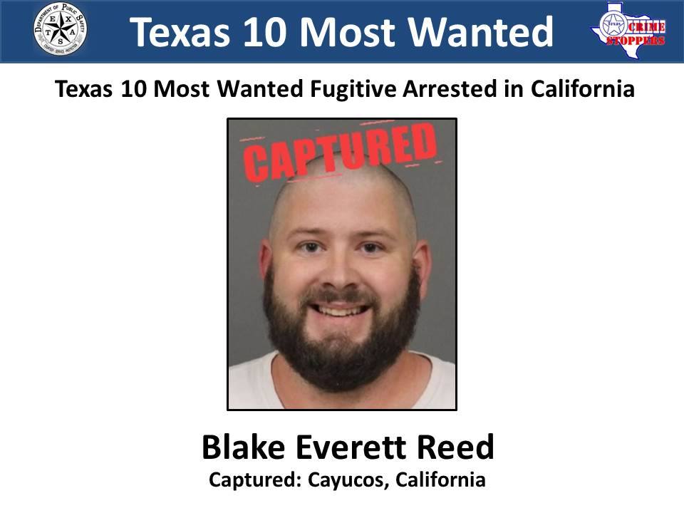 Texas - Texas 10 Most Wanted Fugitive Arrested in California AUSTIN ...