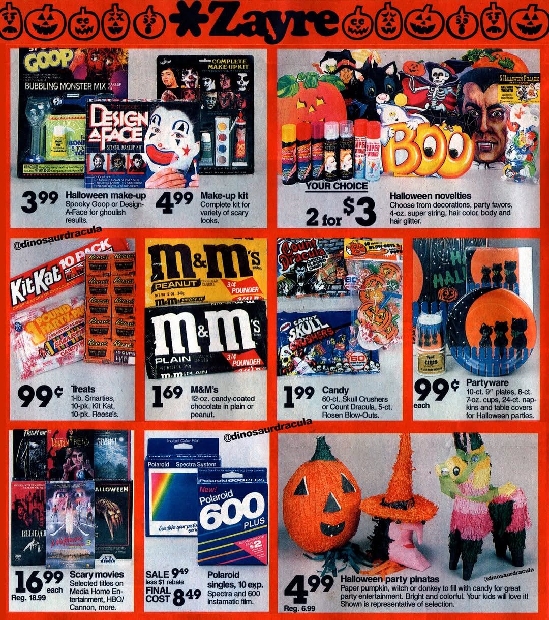 Here's a big blast of Halloween nostalgia! This Zayre newspaper
