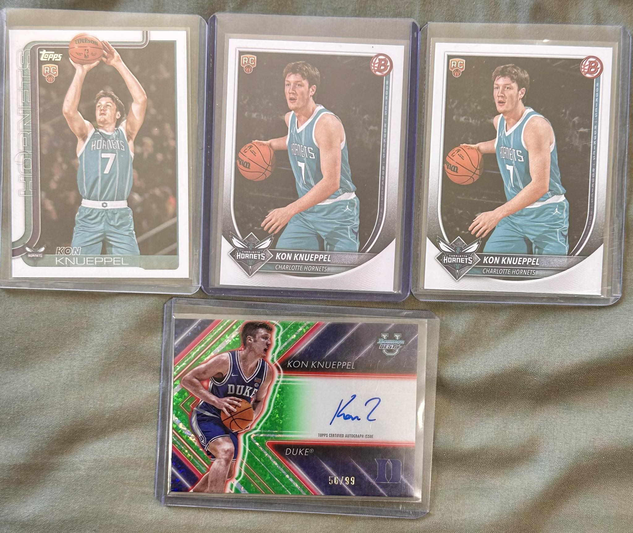 Kon Kneuppel Basketball Card Lot w/ autograph #/99. Asking $250 