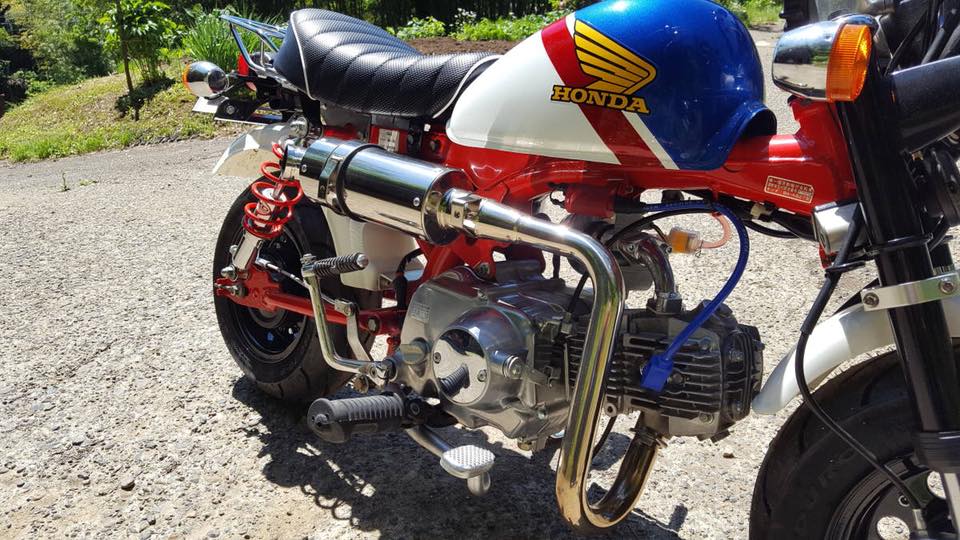 ☆ホンダ モンキー トリコロール ローダウン 81cc 武川 ボアアップ