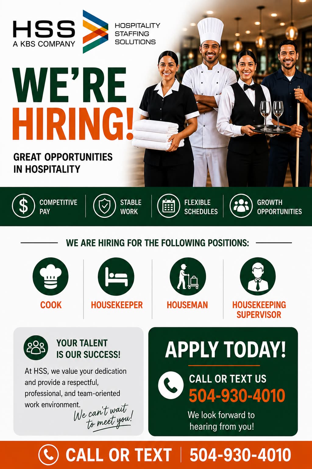 Hospitality Staffing Solutions, LLC | Metairie LA