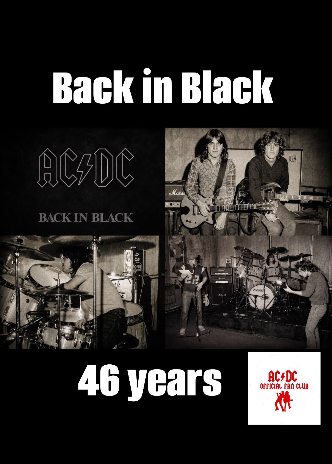 AC/DC ⚡ Back in Black — 7th Studio Album 💿 Released on July 25