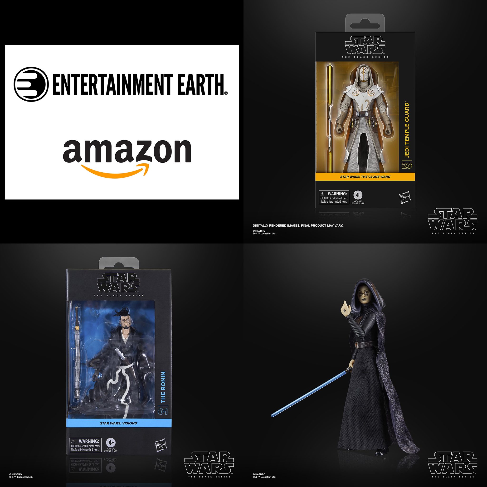 Star - Preorder Now - Exclusive TBS 6-Inch The Ronin, Jedi Temple Guard ...