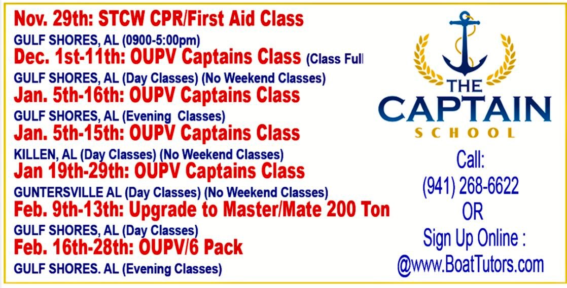 Welcome aboard... - The Captain School Gulf Shores Alabama | Facebook