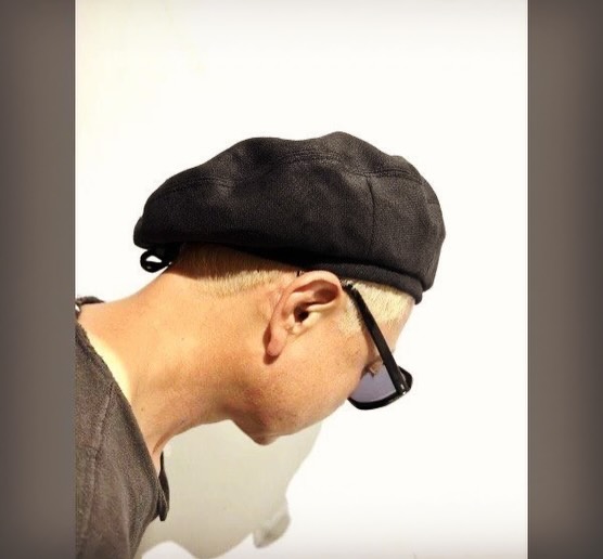NEON LEATHER GARMENT レザーベレー帽 素材:羊革 NEON Leather Garment