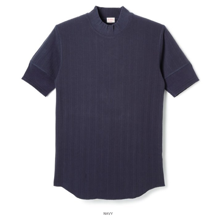 Healthknit / Classic Border Jersey Wide Henleyneck S/S