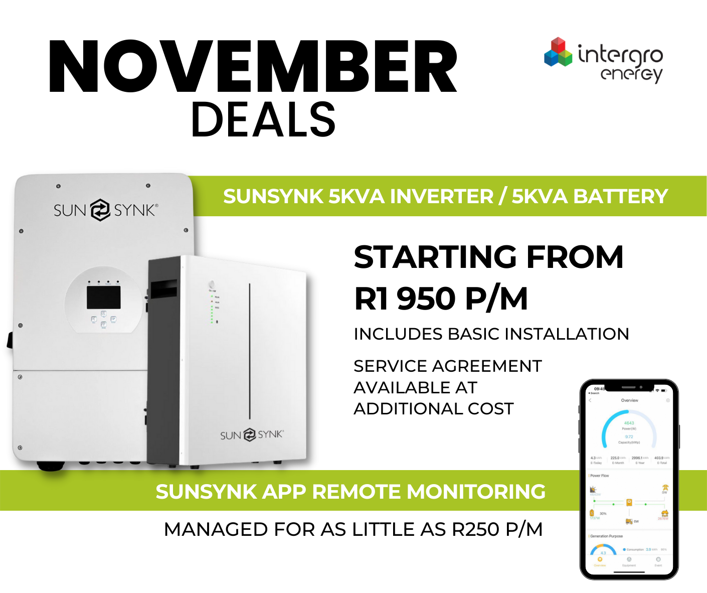 Intergro Energy - Say goodbye to load shedding and hello...