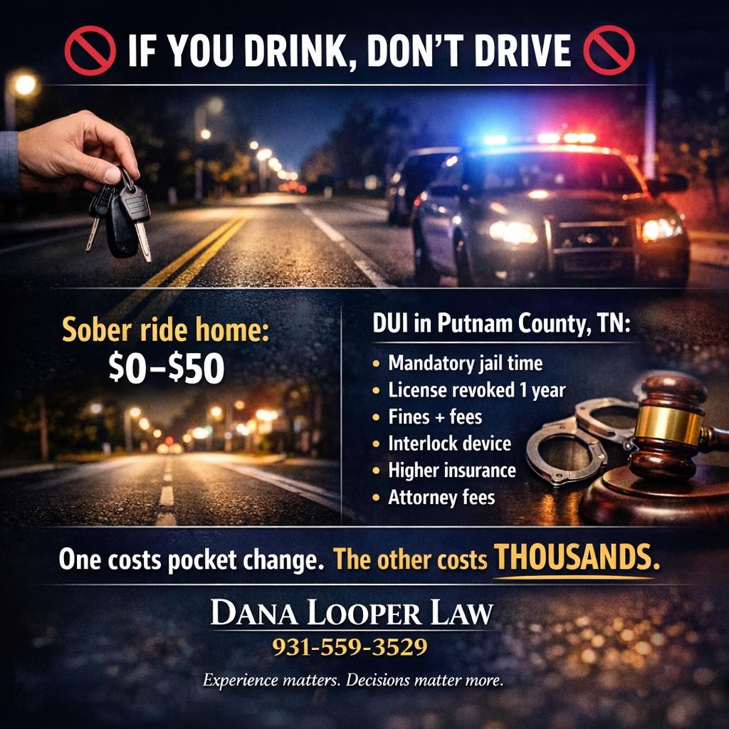 Dana - If you drink and drive, the cost isn’t just a ticket, it’s a ...