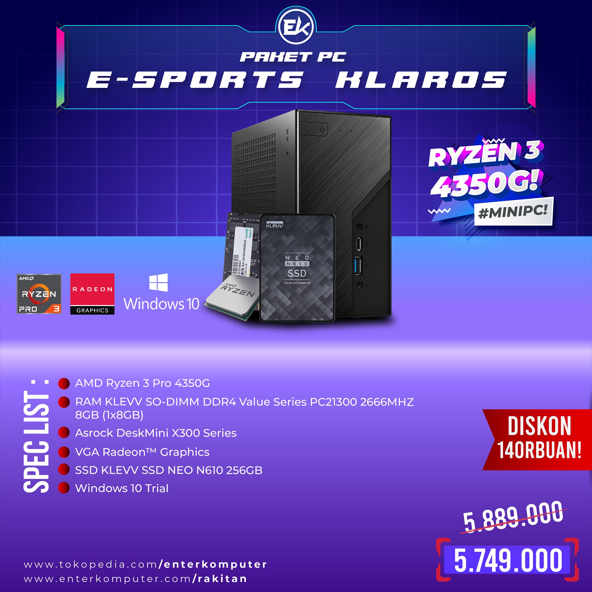 ENTER Komputer - Kamu mau rakit Mini PC untuk keperluan...