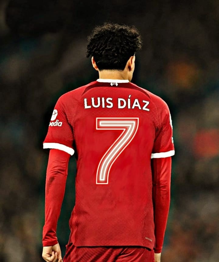 Luis Diaz will take the No.7 jersey ahead of the 2023-24 season